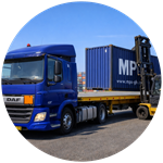 Container pickup from port